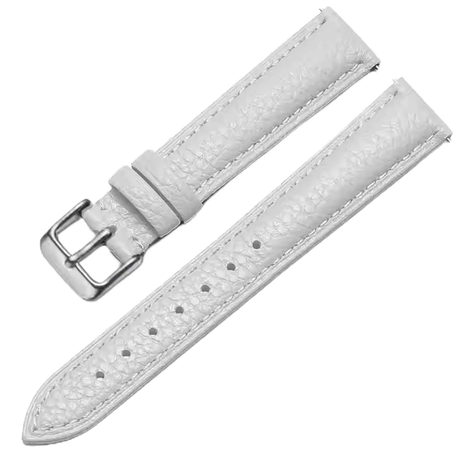 Aoeiwv Cinturini Orologio in Pelle Sgancio Rapido Mano Cucito Tessura Imbottito Cinturino 12/13/14/15/16/17/18/19/20/21/22/23/24 mm Cinturino Orologio in Pelle Genuina per Donne Uomini - immagine 1