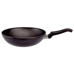 Wok Alluminio antiaderente 1 manico (24cm) FIRENZE Nero 1000780 - immagine 1