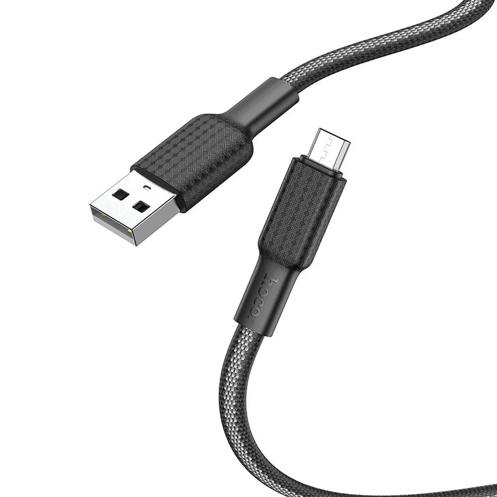 HOCO X69 Cavo USB-A - microUSB per dati e ricarica, 18W, 1m, nero - immagine 1