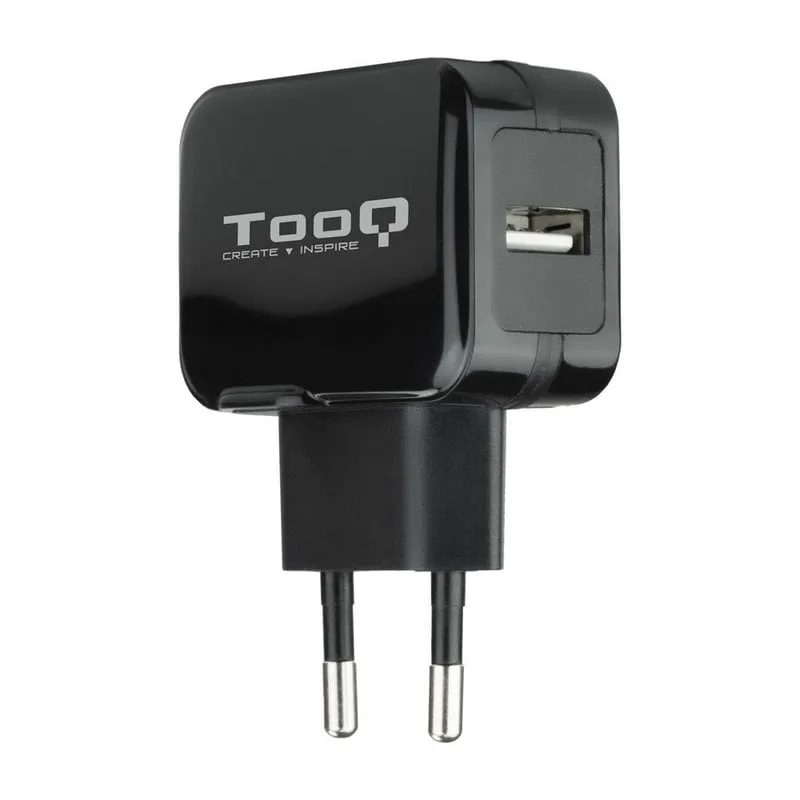 Caricatore USB Tooq TQWC-1S01 5 V 2,4 A Nero - immagine 1
