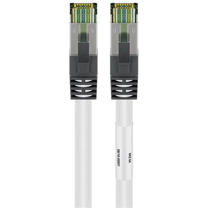 55124 cavo di rete Bianco 1 m Cat8.1 S/FTP (S-STP) - immagine 1
