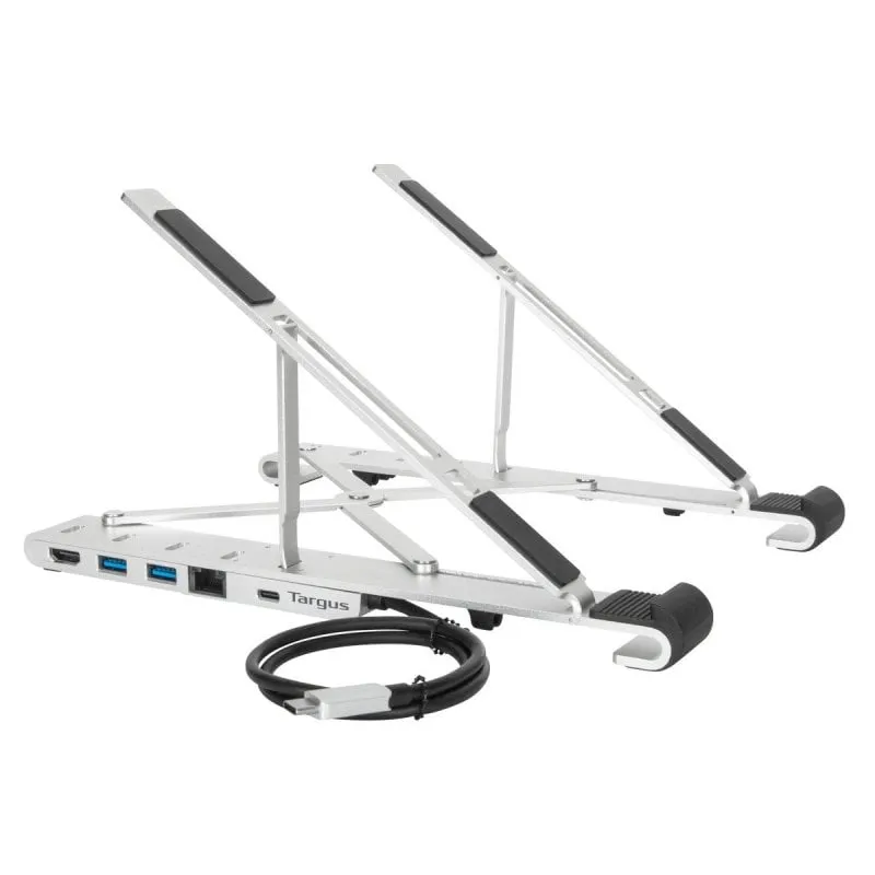 Supporto per laptop Targus fino a 15,6" con dock USB-C integrato - immagine 1