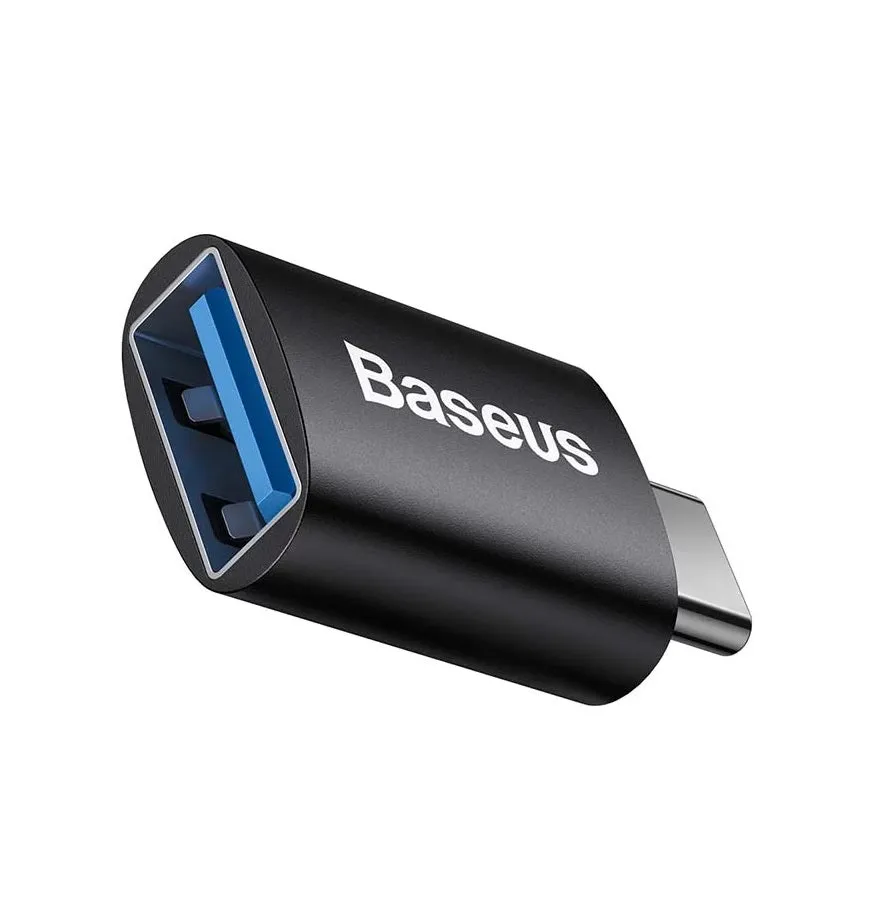 Adattatore OTG USB-C - USB-A Baseus Ingenuity, Nero ZJJQ000001 - immagine 1