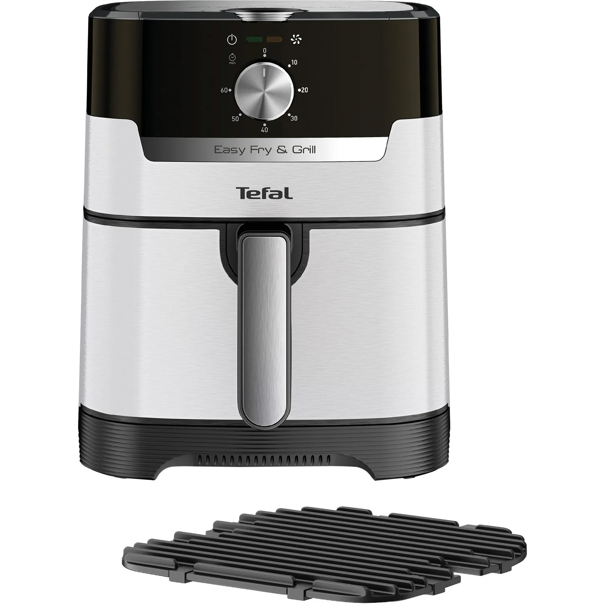 Easy Fry & Grill EY501A Singolo 4,2 L Indipendente 1550 W Friggitrice ad aria calda Nero, Acciaio inox - immagine 1