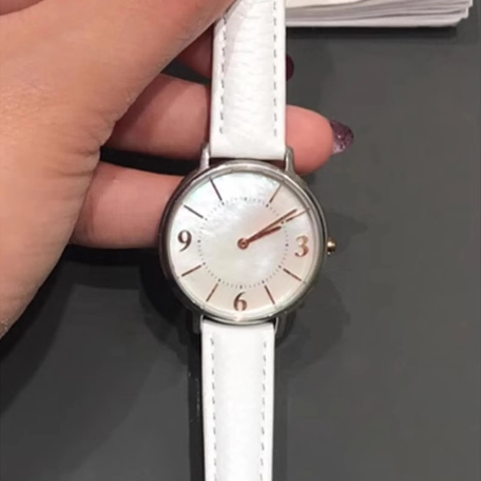 Aoeiwv Cinturini Orologio in Pelle Sgancio Rapido Mano Cucito Tessura Imbottito Cinturino 12/13/14/15/16/17/18/19/20/21/22/23/24 mm Cinturino Orologio in Pelle Genuina per Donne Uomini - immagine 3