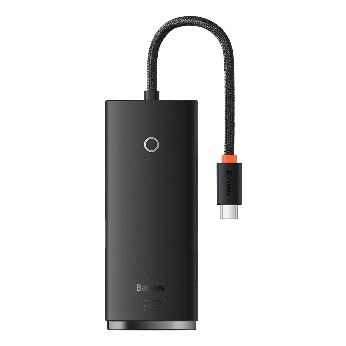Hub USB-C Baseus Lite, 4 x USB-A 3.0 - 1 x USB-C, 0.25m, Nero WKQX030301 - immagine 1