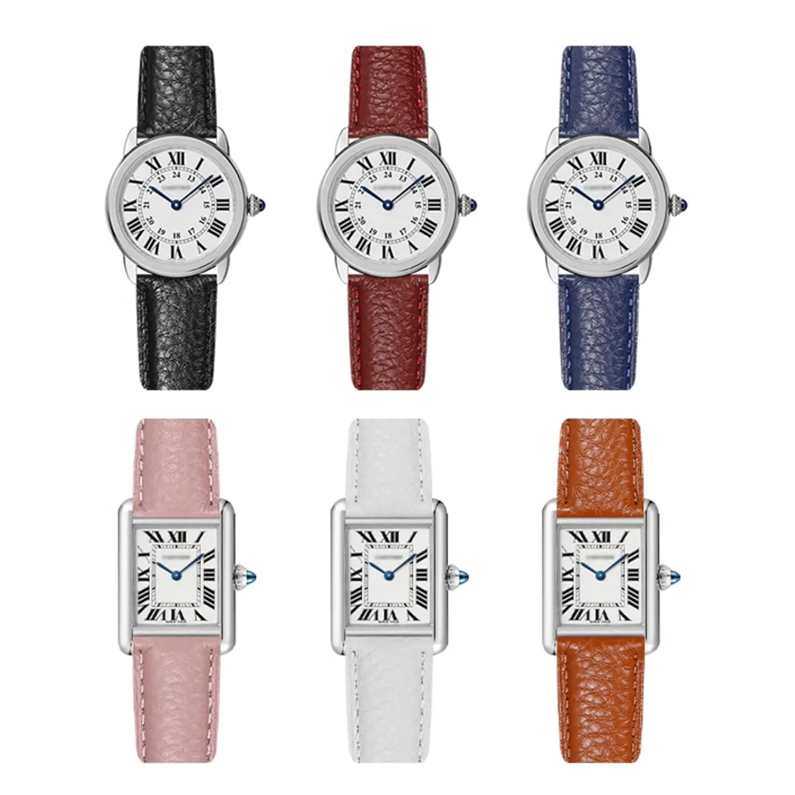 Aoeiwv Cinturini Orologio in Pelle Sgancio Rapido Mano Cucito Tessura Imbottito Cinturino 12/13/14/15/16/17/18/19/20/21/22/23/24 mm Cinturino Orologio in Pelle Genuina per Donne Uomini - immagine 7
