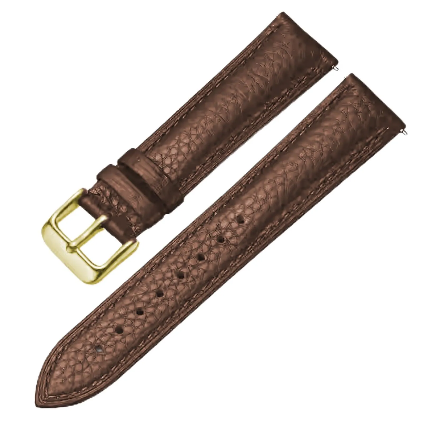 Aoeiwv Cinturini Orologio in Pelle Sgancio Rapido Mano Cucito Tessura Imbottito Cinturino 12/13/14/15/16/17/18/19/20/21/22/23/24 mm Cinturino Orologio in Pelle Genuina per Donne Uomini - immagine 1