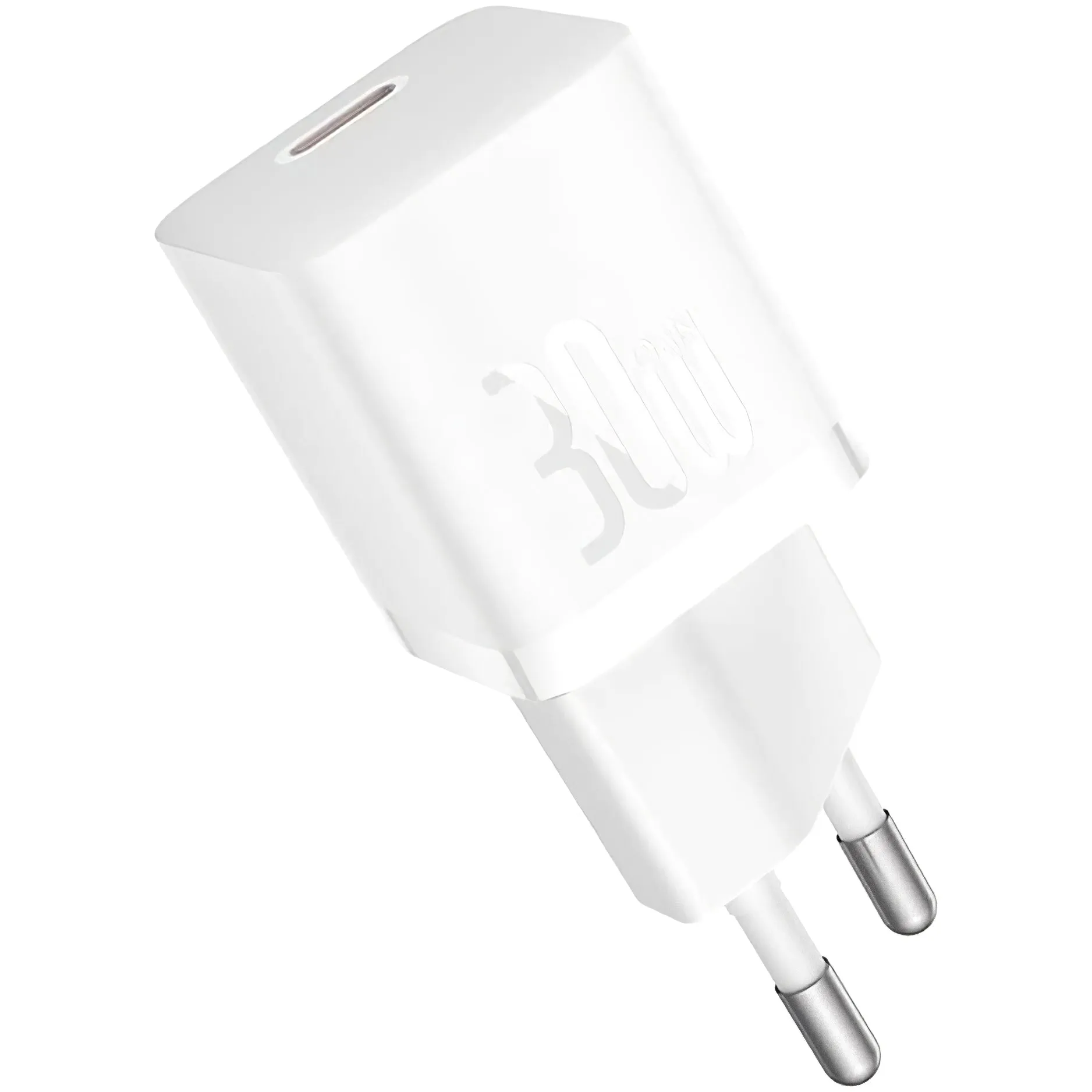 Caricatore di rete Baseus GaN GaN Mini 1C, 30W, 3A, 1 x USB-C, bianco CCGN070502 - immagine 1