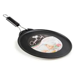 Crepiera Alluminio antiaderente (30cm) manico pieghevole Nero 34 30 - immagine 1