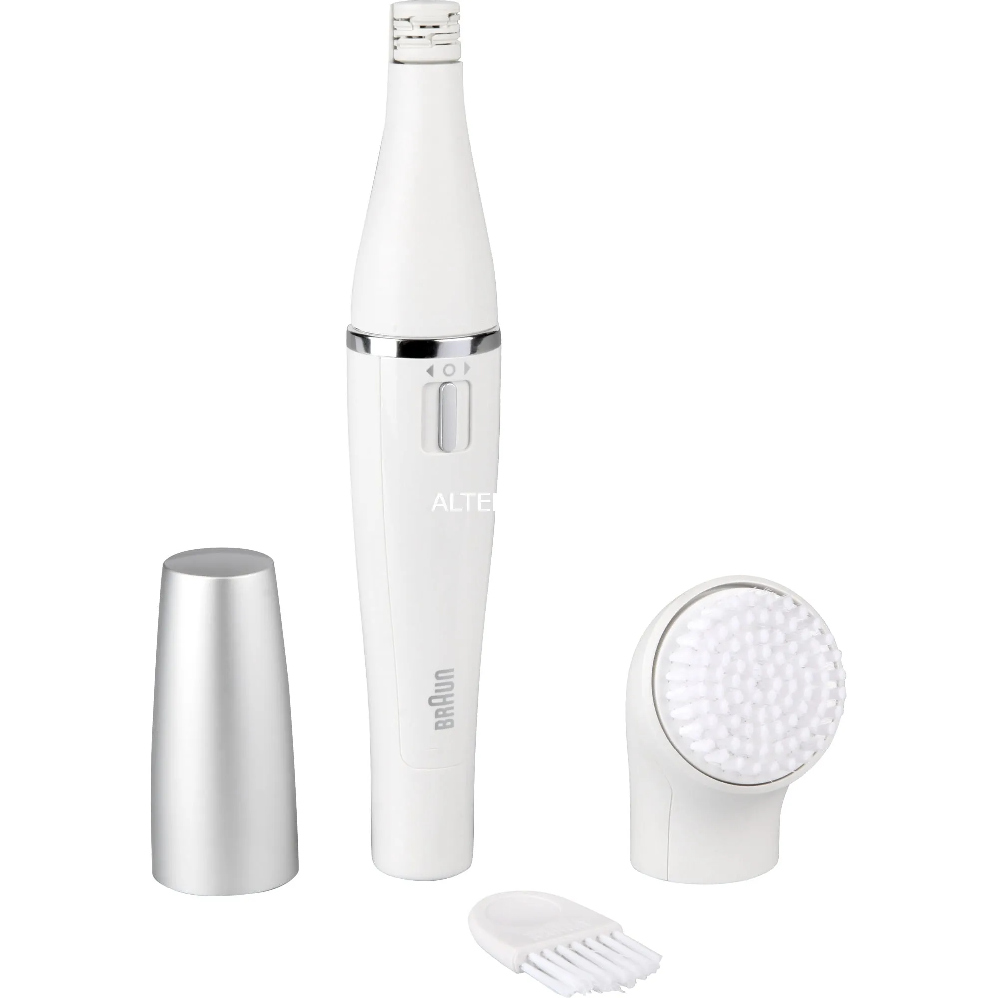 FaceSpa Face Spa Depilatore Donna Epilatore Viso, Accessori Inclusi, Con Spazzola Pulizia Viso, 100% impermeabile, Idea Regalo, 810 Bianco - immagine 1