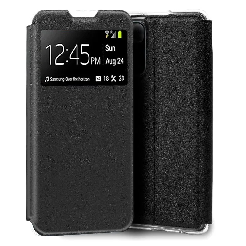 Custodia Flip Cover nera liscia e fresca per Xiaomi Redmi Note 11 Pro Plus 5G - immagine 1