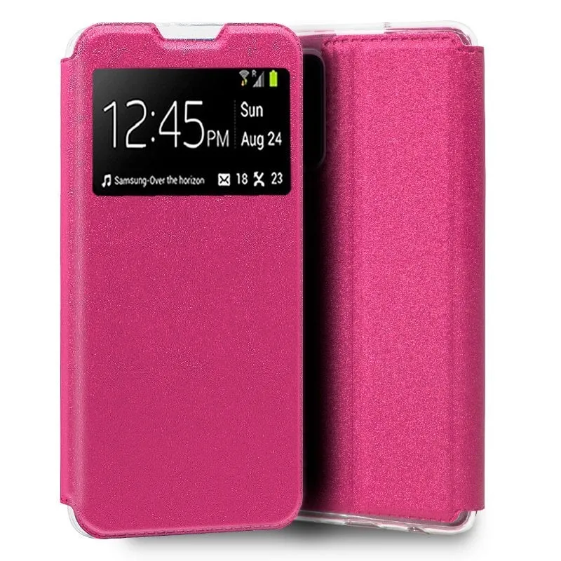 Custodia Flip Cover rosa tinta unita per Xiaomi Redmi Note 11 Pro/Note 11 Pro 5G/Poco X4 Pro 5G - immagine 1