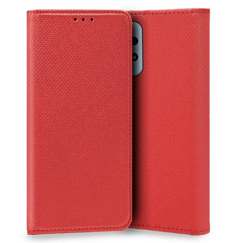 Custodia Flip Cover rossa tinta unita per Samsung Galaxy A53 5G A536 - immagine 1