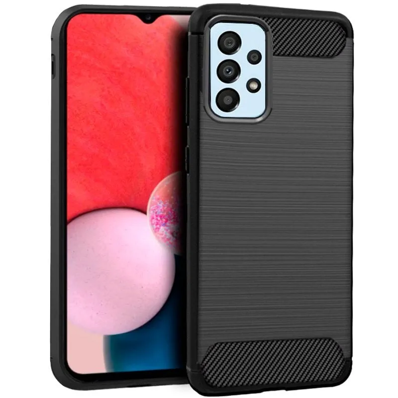 Fantastica custodia in carbonio nero per Samsung Galaxy A13 4G A135 - immagine 1