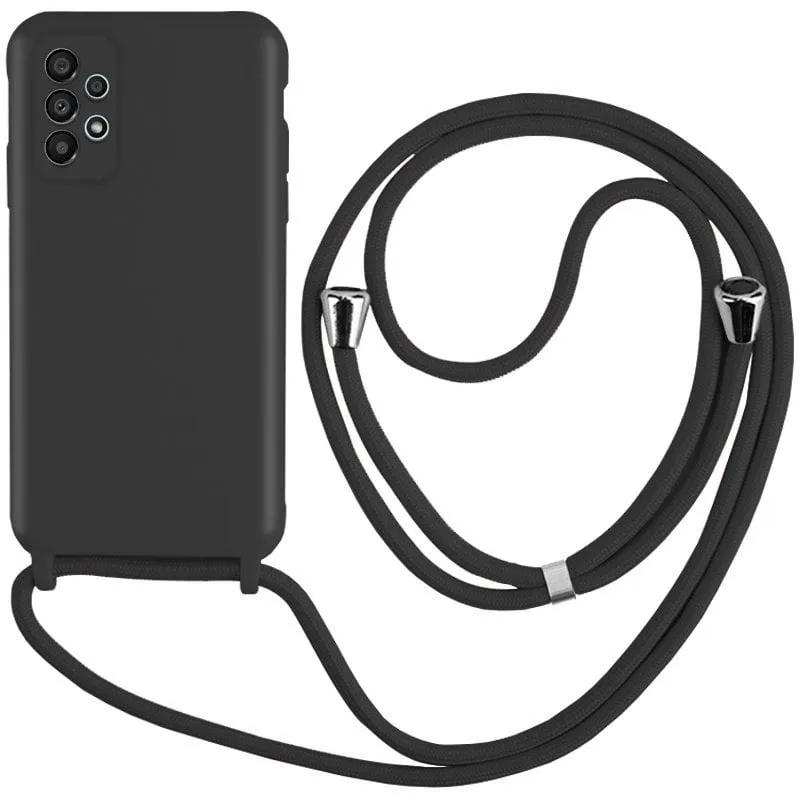 Custodia con cavo liscio nero fresco per Samsung Galaxy A33 5G A336 - immagine 1