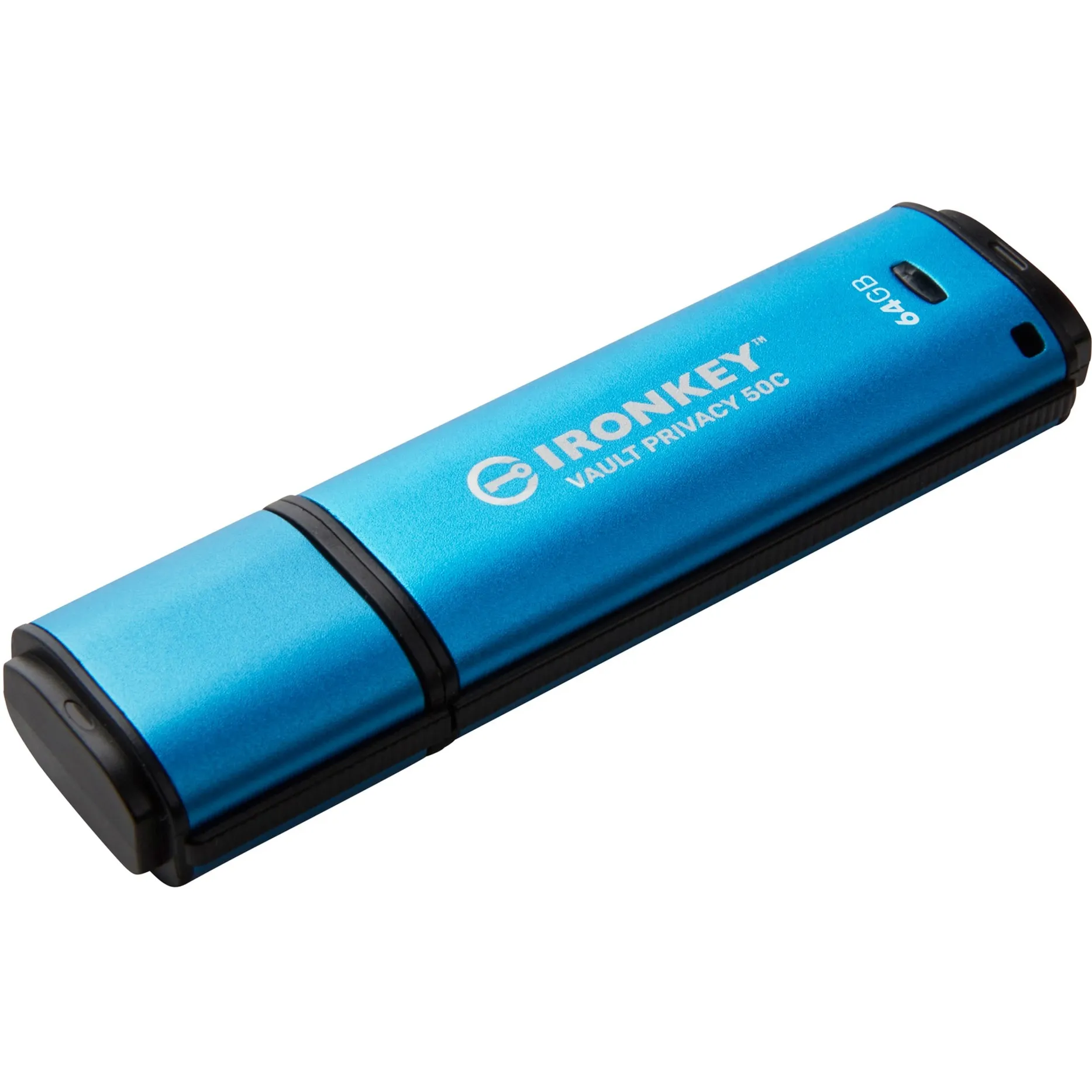 IronKey 64GB USB-C Vault Privacy 50C crittografia AES-256, FIPS 197, Chiavetta USB - immagine 1