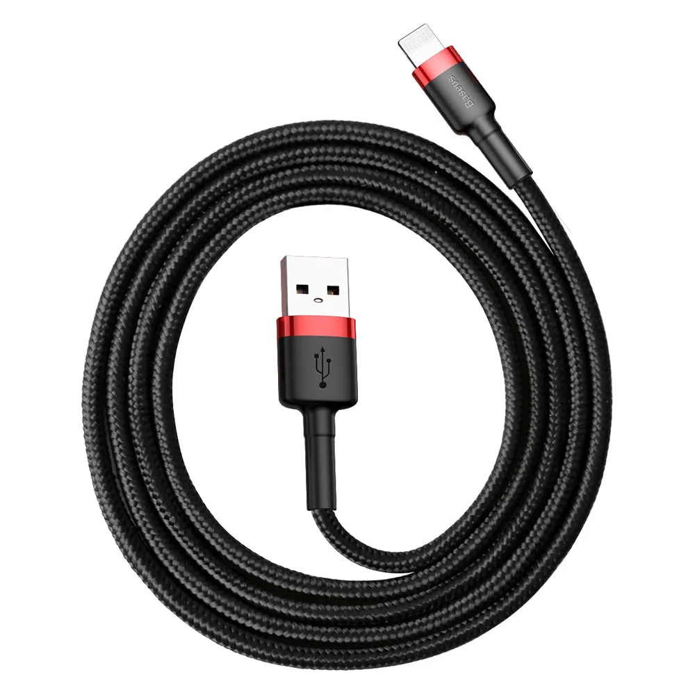 Cavo dati e ricarica USB-A - Lightning Baseus Cafule, 18W, 1m, Nero CALKLF-B19 - immagine 1