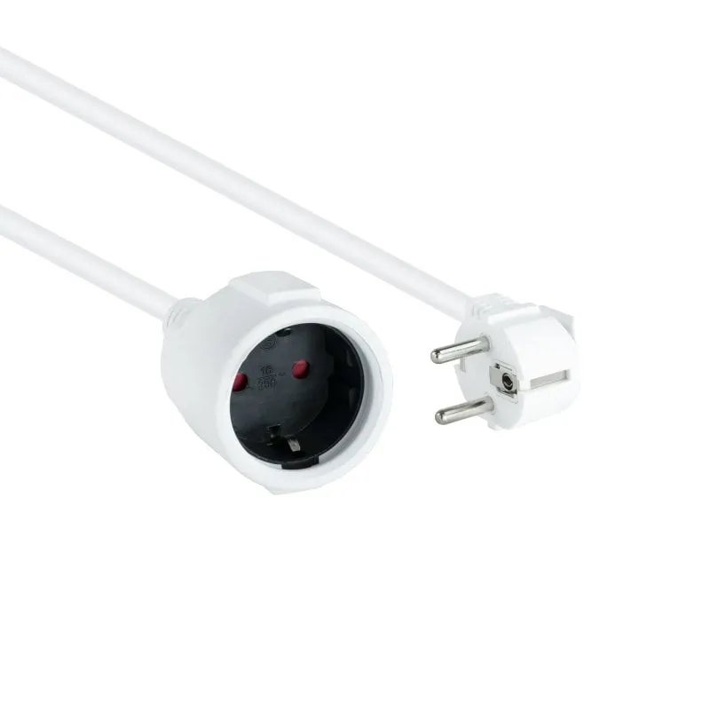 Cavo di prolunga Schuko Nanocable 5m Bianco - immagine 1