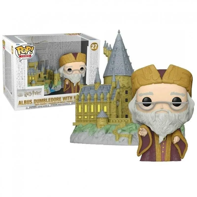 Figura da collezione Funko Pop Town Dumbledore con Hogwarts vinile 12 cm - immagine 1