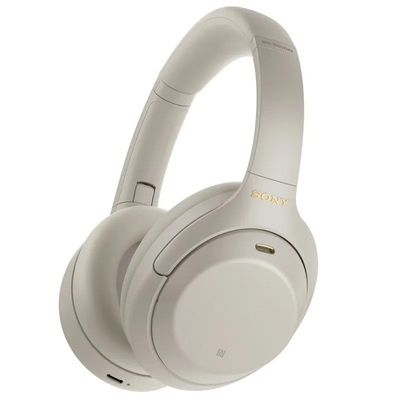 Sony WH-1000XM4 - Cuffie Bluetooth Wireless con HD Noise Cancelling Evoluto, Microfono per Phone-Call, Alexa Built-in, Google Assistant e Siri e Batteria Fino a 30 ore (Argento, 2020) - immagine 1