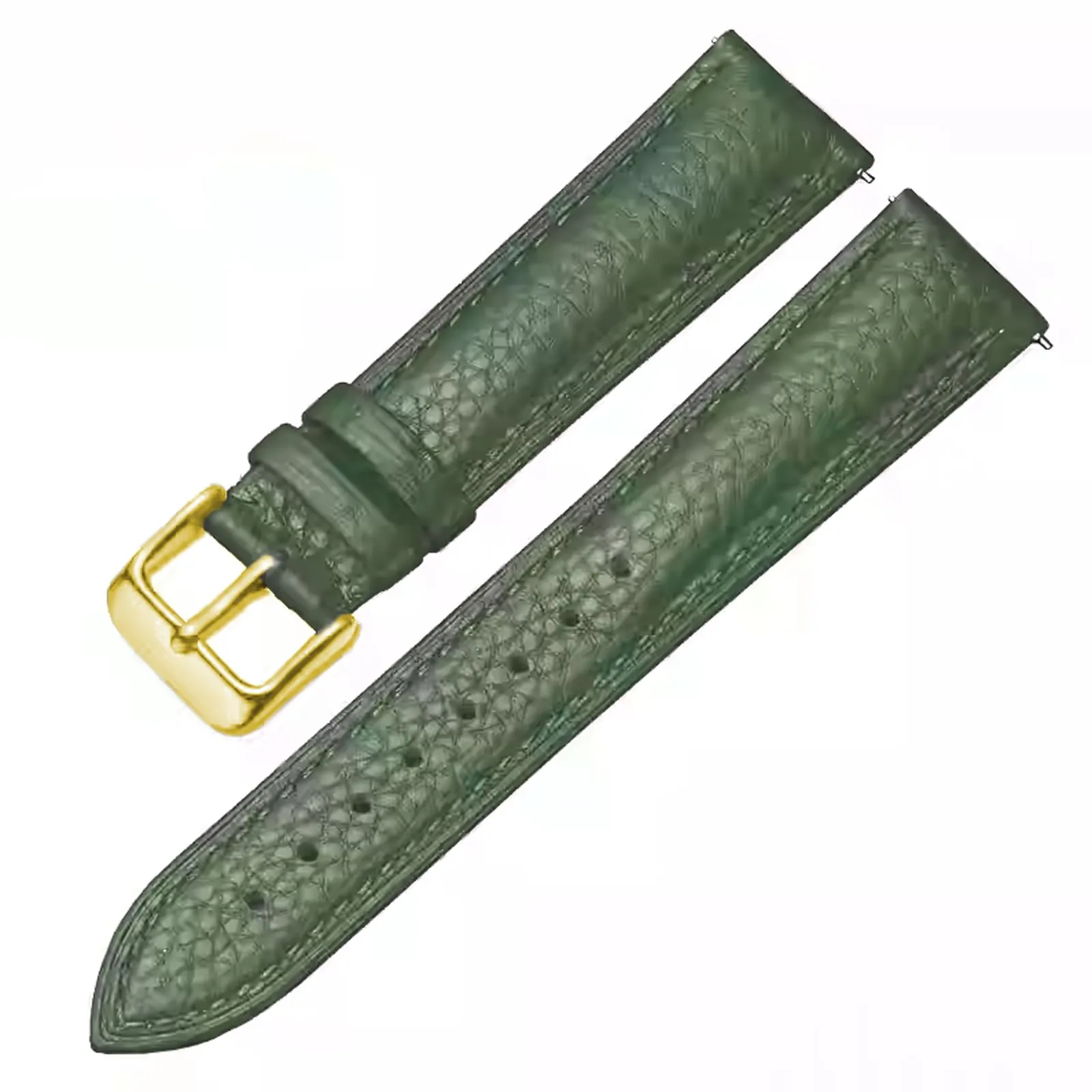 Aoeiwv Cinturini Orologio in Pelle Sgancio Rapido Mano Cucito Tessura Imbottito Cinturino 12/13/14/15/16/17/18/19/20/21/22/23/24 mm Cinturino Orologio in Pelle Genuina per Donne Uomini - immagine 1