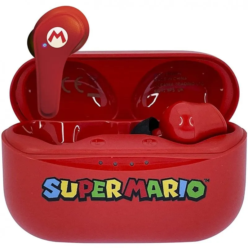 Cuffie OTL Technologies Super Mario Bluetooth V5.0 Rosse - immagine 1