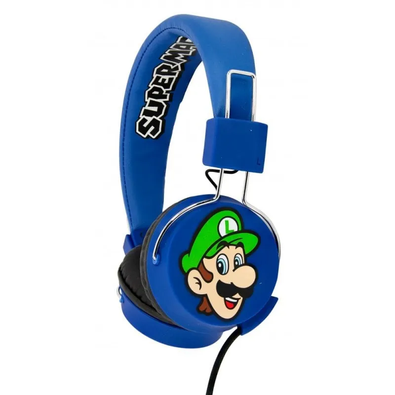 OTL Technologies Cuffie pieghevoli per bambini Super Mario e Luigi - immagine 1