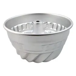 Stampo budino alluminio Americano festonato con tubo (22cm) Alluminio 1159022 - immagine 1