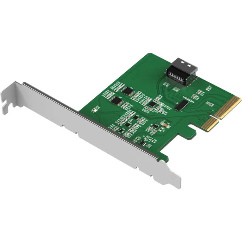 MB408A5 "EXLink" MCIO 4i (SFF-TA-1016) a adattatore PCIe 5.0 x4, Scheda di interfaccia - immagine 1