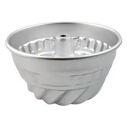 Stampo budino alluminio Americano festonato con tubo (16cm) Alluminio 1159016 - immagine 1