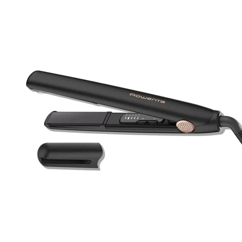 Piastra per Capelli Ceramica Rowenta SF8210FO 200ºC 5 Impostazioni 3 in 1 Spegnimento Automatico Nero Rame - immagine 1
