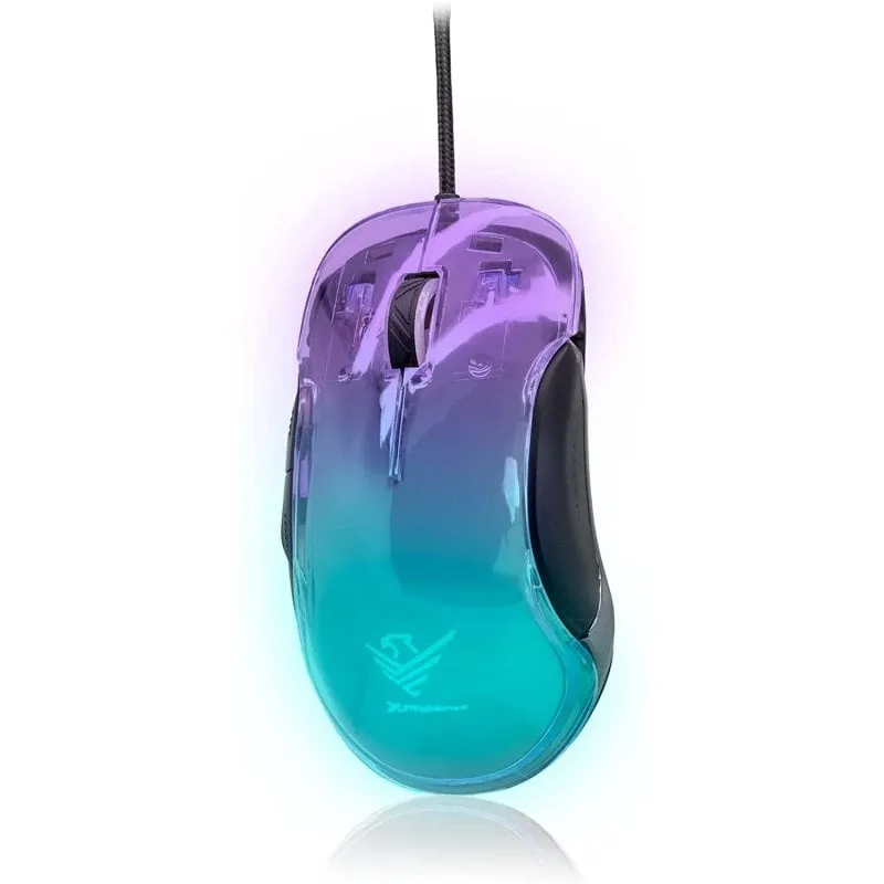 Mouse da gioco Phoenix Banshee RGB 10000 DPI trasparente - immagine 1