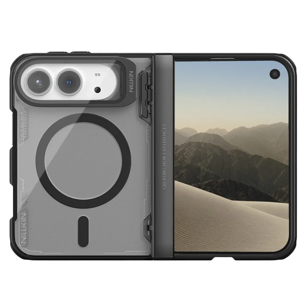 Custodia MagSafe per Apple iPhone Duo, Nillkin, Iceblade Prop, nera - immagine 1