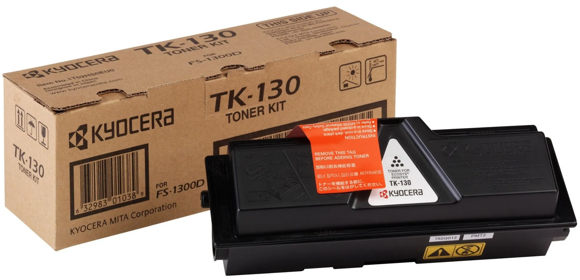 ORIGINALE Kyocera toner nero TK-130 1T02HS0EU0 7200 pagine - immagine 1