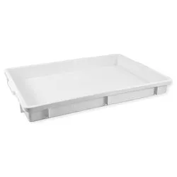 Cassetta sovrapponibile per alimenti (60x40x6cm) TRANSPORT Bianco 1875M1 BI - immagine 1