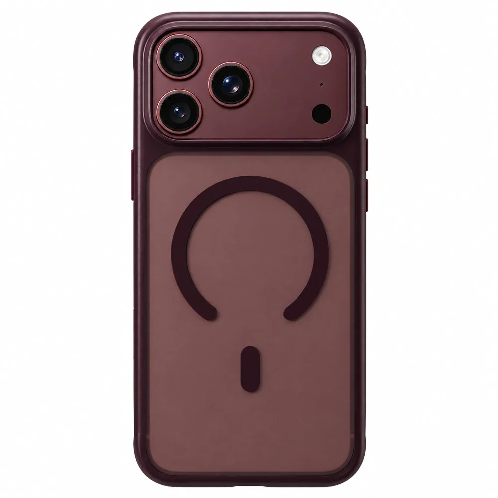 Custodia MagSafe per Apple iPhone 18 Pro Max / 17 Pro Max, Blueo, delicata sulla pelle e antiurto, bordeaux satinato - immagine 1