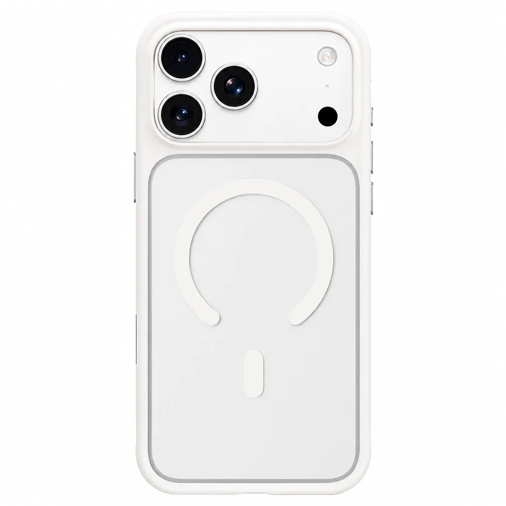 Custodia MagSafe per Apple iPhone 18 Pro Max / 17 Pro Max, Blueo, delicata sulla pelle e antiurto, bianca satinata - immagine 1