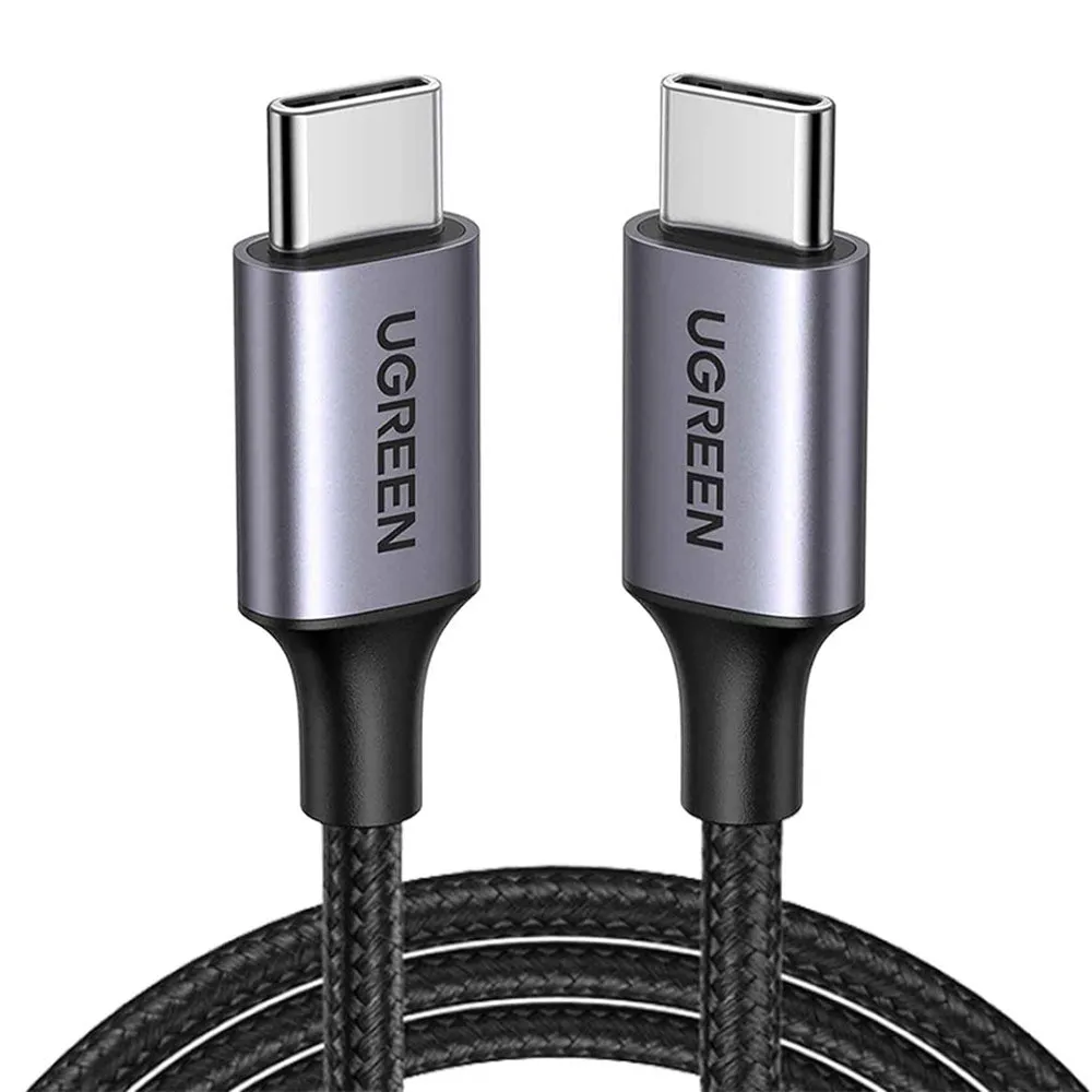 Cavo dati e ricarica USB-C - USB-C UGREEN US261 (50152), 60 W, 2 m, Grigio - immagine 1