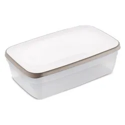 Contenitore alimenti (3,6Lt) CIAO FRESCO Bianco e Tortora 01361 - immagine 1