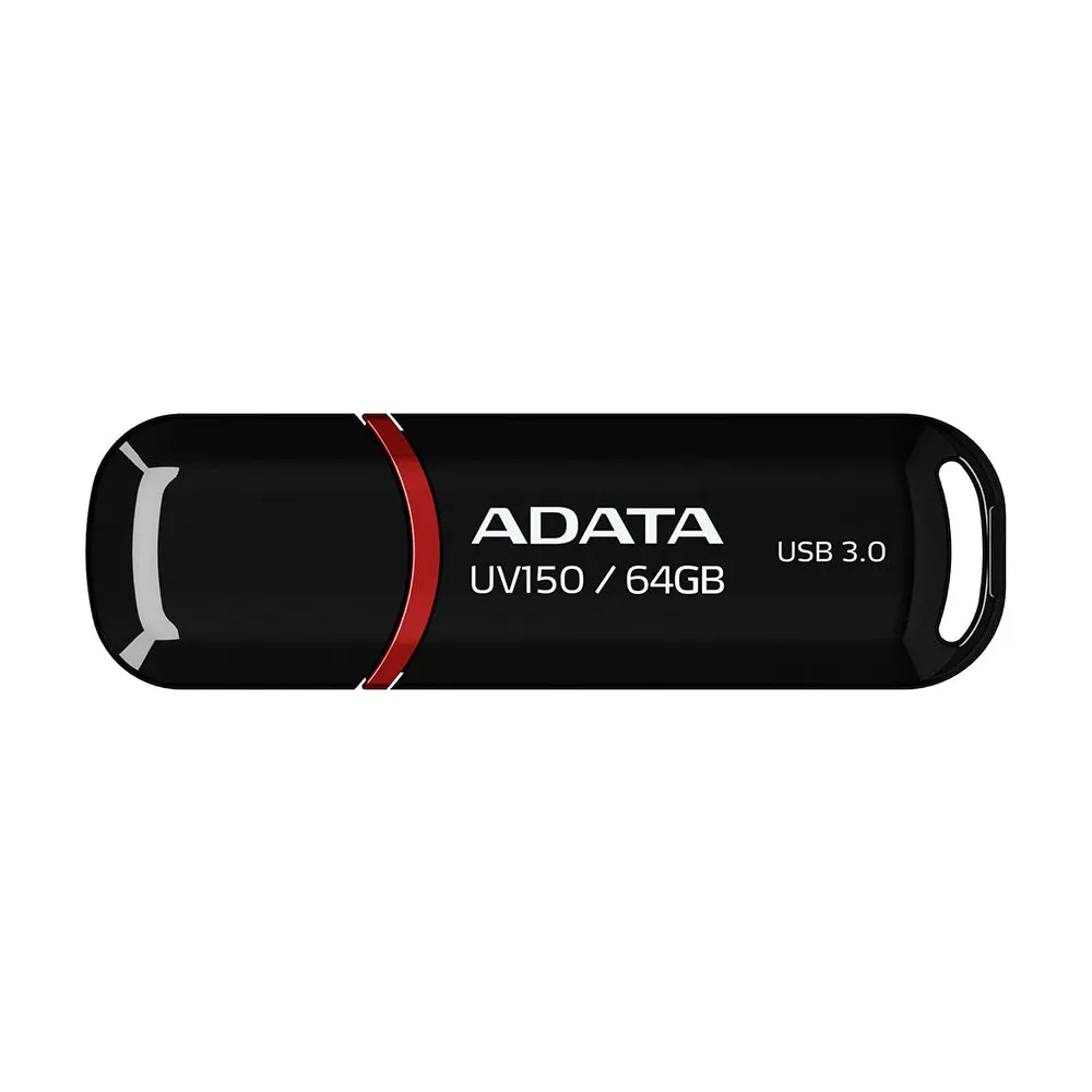 Memoria esterna USB-A 3.2 Adata UV150, 64 GB AUV150-64G-RBK - immagine 1