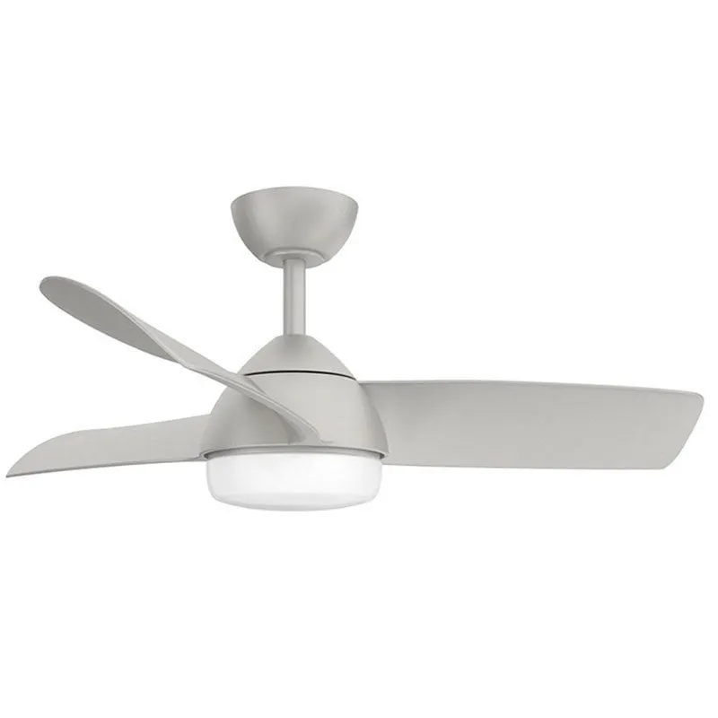 Ventilatore da Soffitto con Luce Fabrilamp Haur 25W 6 Velocità LED 24W Telecomando Grigio - immagine 1