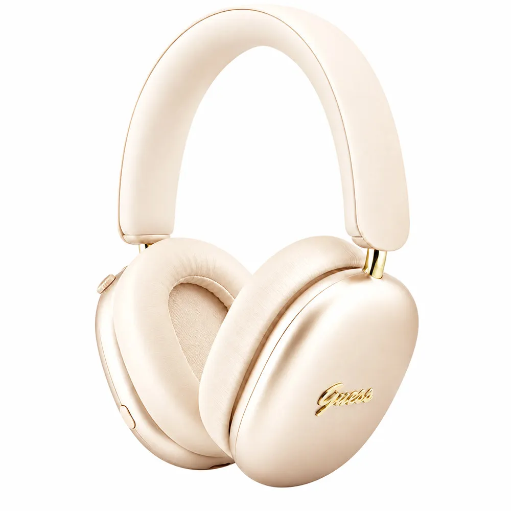 Auricolari Bluetooth Guess Metal Script Logo, A2DP, Beige - immagine 1