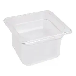 Bacinella alimenti Mod. 1/6 (1Lt) GASTRONORM Bianco traslucido 62PP190 - immagine 1