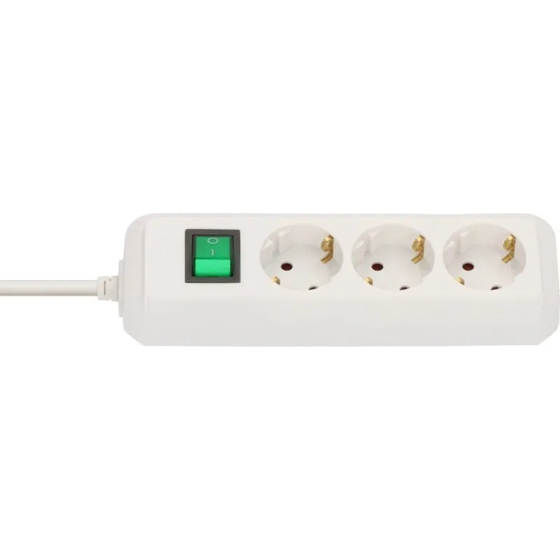 Brennenstuhl 1152920 prolunghe e multiple 5 m 3 presa(e) AC Bianco - immagine 1