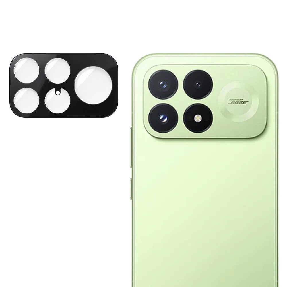 Pellicola protettiva per fotocamera posteriore Techsuit per Xiaomi Poco F9 Pro, vetro temperato, nera - immagine 1
