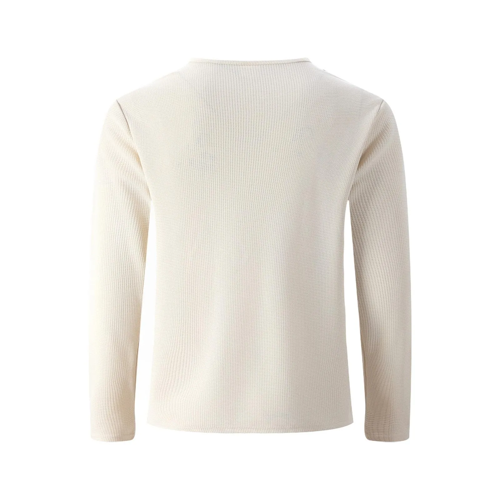 Mymyguoe Henley - Maglietta da uomo con bottoni, a maniche lunghe, felpe, magliette in lino, a maniche lunghe, polo, abbigliamento sportivo, canottiera, maglia funzionale, escursionismo, sport - immagine 5