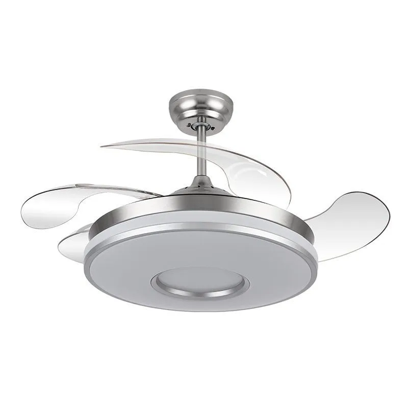 Ventilatore da Soffitto con Luce Fabrilamp Dani 72W 108cm 6 Velocità Pale Retrattili Telecomando Funzione Inverno - immagine 1