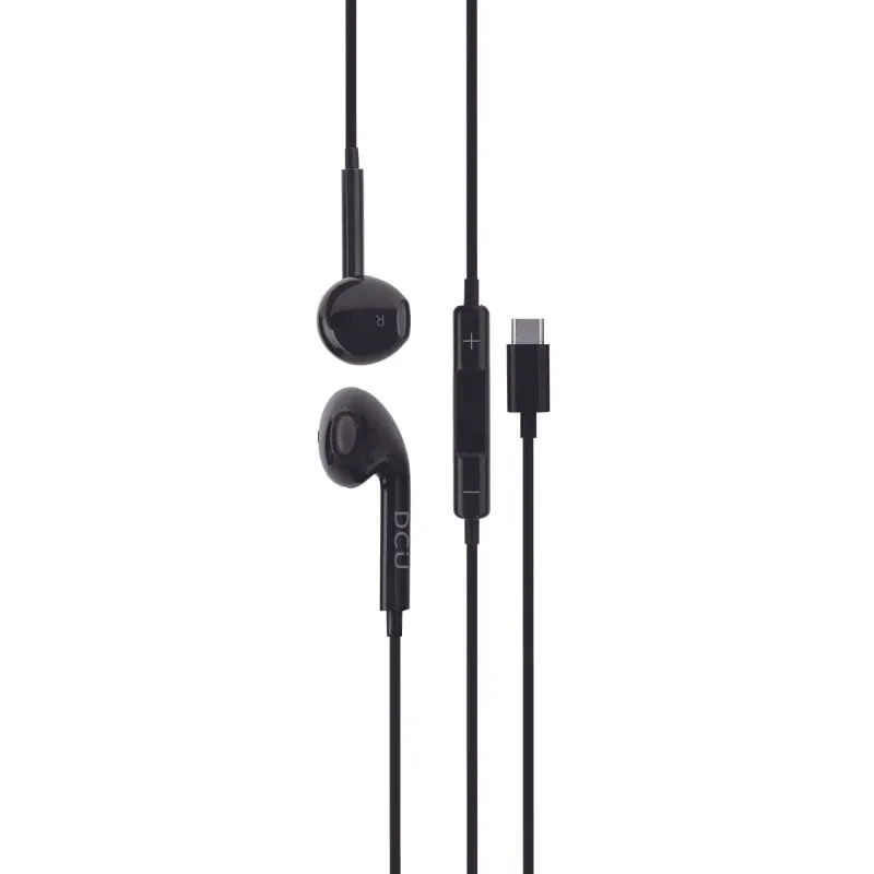 Cuffie DCU Tecnologic USB-C nere - immagine 1