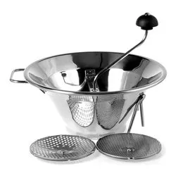 Passa verdura inox professionale Chef 3 dischi (33x14cm) Cromo 800 - immagine 1